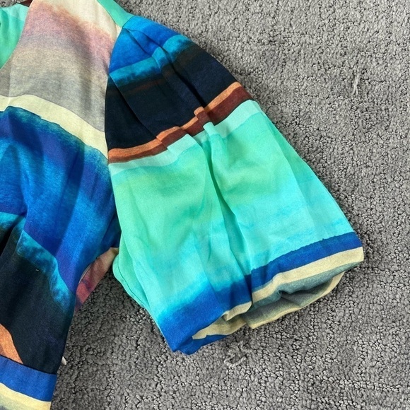 Marie Oliver Callie Tie Dye Silk Blend A Line Mini Dress - Picture 5 of 7